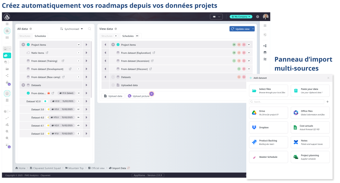 Roadmaps multi-courses dans Clayverest